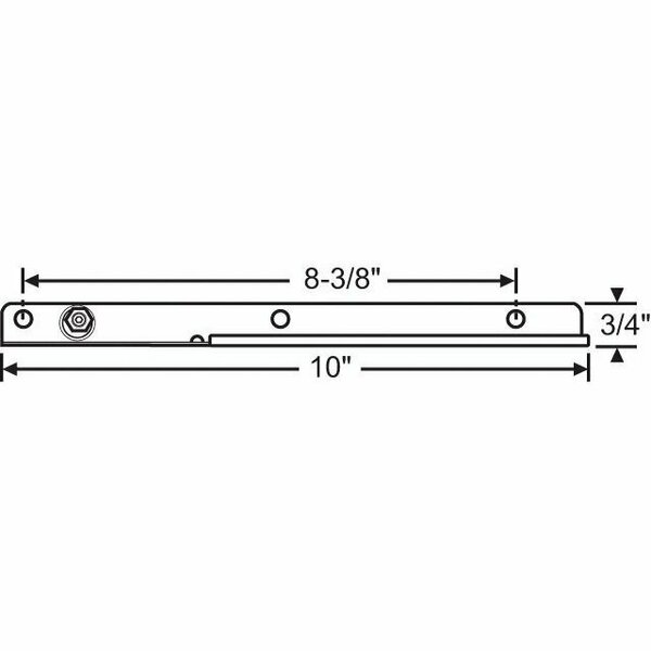 Strybuc Casement Hinge Track SS 28-01-10ALH